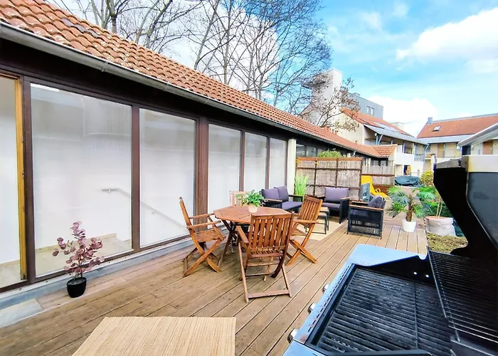 Design Fuer Bis Zu 4 Im 2 Og, Modern, Dachterrasse, Grill, Ruhige Lage, Plus, Wii, Lan Und Wlan Appartamento Norimberga